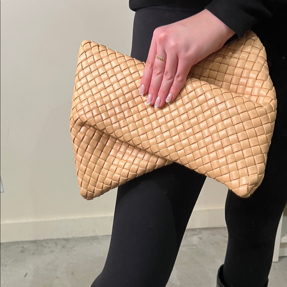 Bottega Veneta Crisscross Padded Leather Clutch